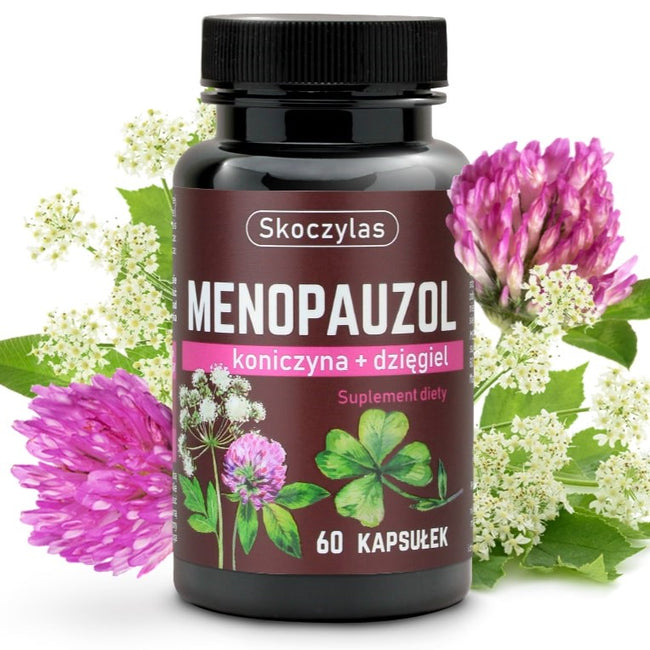 Skoczylas Menopauzol koniczyna czerwona + dzięgiel suplement diety 60 kapsułek