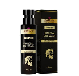 Sattva For Men żel do mycia twarzy z aktywnym węglem 100ml