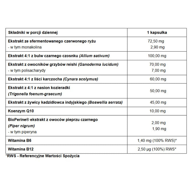 Pharmovit Cholesten + Cholesterol suplement diety 60 kapsułek