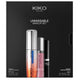 KIKO Milano Unmissable Make Up Set zestaw tusz do rzęs 12ml + wodoodporny eyeliner 4.5ml + matowa pomadka w płynie 4ml