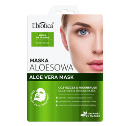 L'biotica Maska aloesowa na tkaninie - oczyszcza i regeneruje 23ml