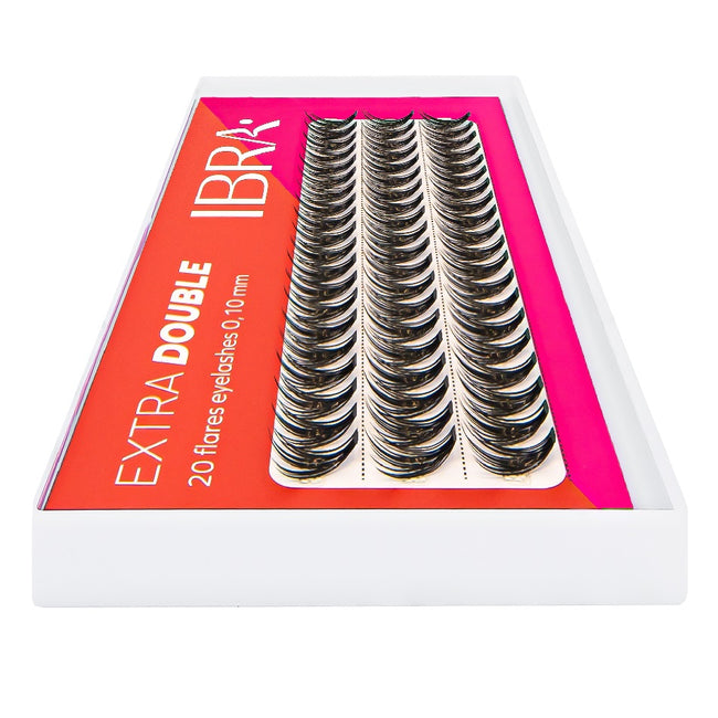Ibra Kępki sztucznych rzęs Extra Double Knot-Free C 0.10-10mm