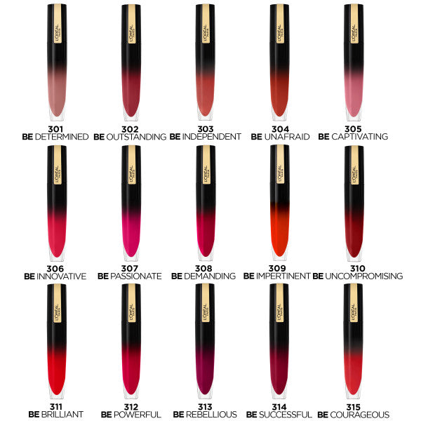 L'Oreal Paris Brilliant Signature Shiny Liquid Lipstick błyszcząca pomadka w płynie