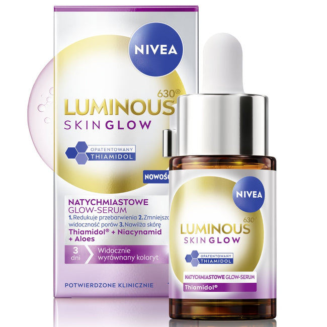 Nivea Luminous630® Skin Glow natychmiastowe glow-serum 15ml