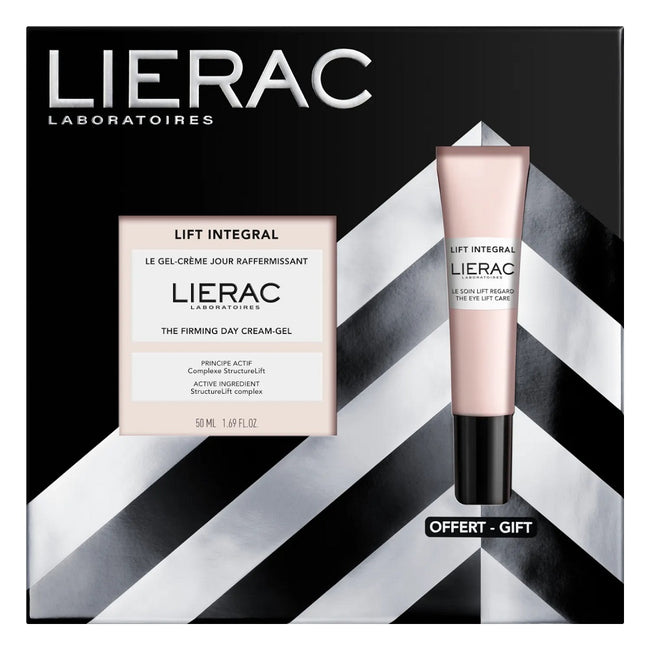 LIERAC Lift Integral zestaw ujędrniający krem-żel na dzień 50ml + liftingujący krem pod oczy 15ml