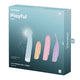 Satisfyer Playful Four wibrator z wymiennymi nakładkami