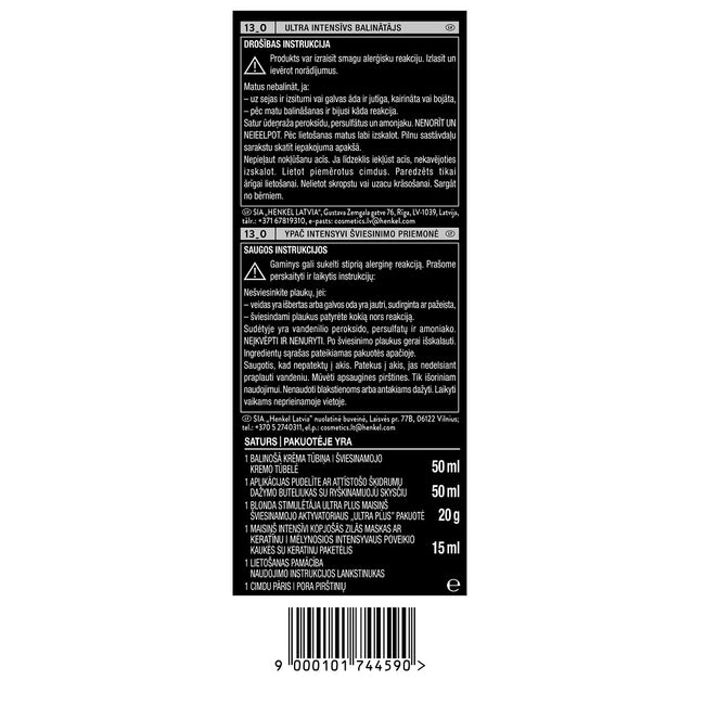 Syoss Intensive Lightener ultra intensywny rozjaśniacz 13_0