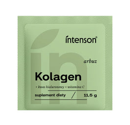 Intenson Kolagen + Witamina C + Kwas Hialuronowy suplement diety Arbuz 11.5g