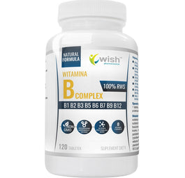 WISH Pharmaceutical Witamina B Complex 8 witamin z grupy B suplement diety 120 tabletek
