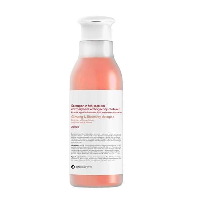 Botanicapharma Szampon przeciw wypadaniu włosów z żeń-szeniem i rozmarynem 250ml