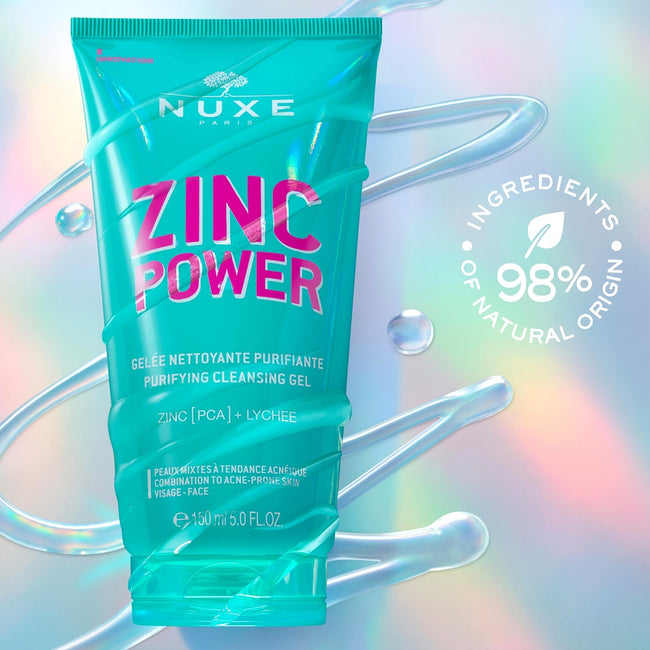 Nuxe Zinc Power oczyszczający żel do mycia twarzy 150ml