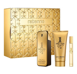 Paco Rabanne 1 Million Men zestaw woda toaletowa spray 100ml + żel pod prysznic 100ml + woda toaletowa 10ml