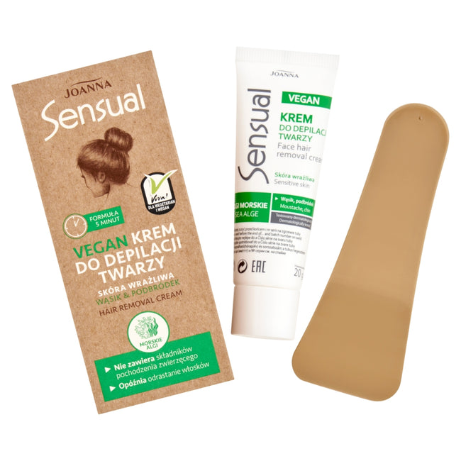 Joanna Sensual Vegan krem do depilacji twarzy 20g