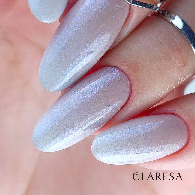 Claresa Top Glitter No Wipe top hybrydowy z brokatowym pyłem Glitter Blue 5g
