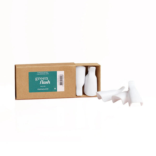 Manucurist Green Flash Removal Clips klipsy do usuwania lakierów 5szt