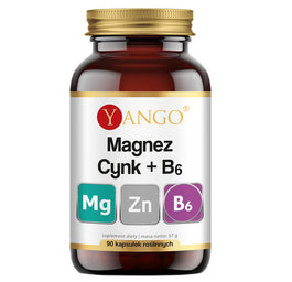 Yango Magnez + Cynk + B6 suplement diety 90 kapsułek