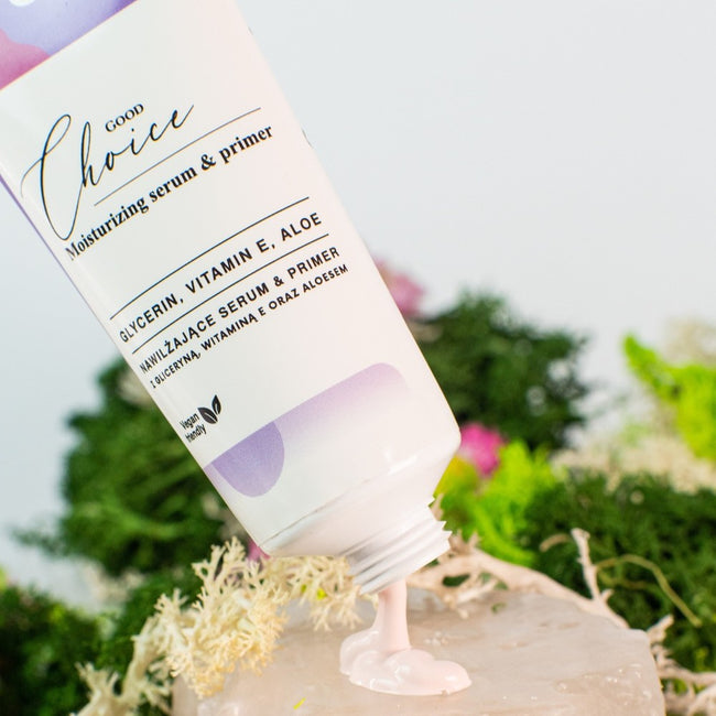 Quiz Cosmetics Moisturizing Serum & Primer Good Choice nawilżające serum i baza pod makijaż 2w1 wzbogacony witaminą E i aloesem 30ml