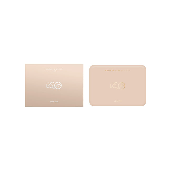 LOVRO Bronze & Blush Set prasowany bronzer i róż do modelowania twarzy