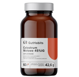 GutHabits Colostrum Wołowe 45% IG suplement diety 60 kapsułek