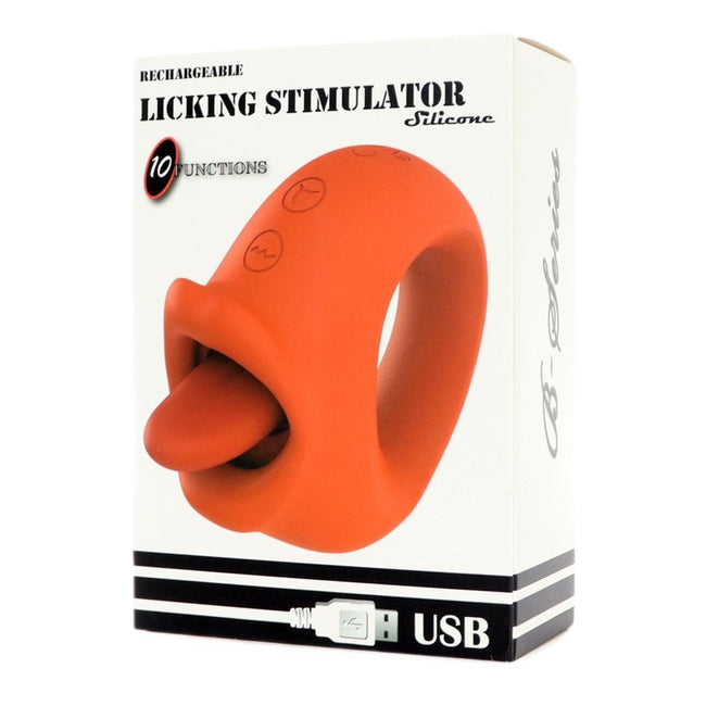 B-Series Magic Rechargeable Licking Stimulator stymulator z języczkiem Red