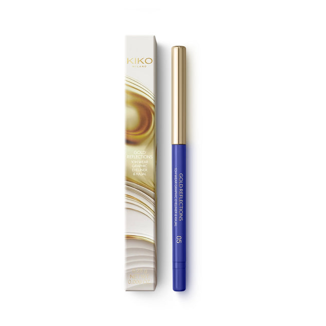 KIKO Milano Gold Reflections 10H Wear Graphic Eyeliner & Kajal eyeliner i kredka kajal o 10-godzinnej trwałości