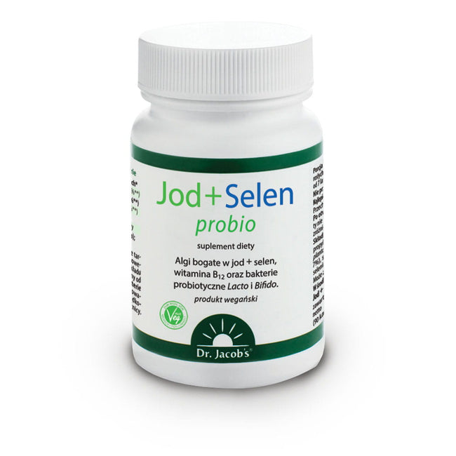 Dr Jacobs Jod + Selen probio suplement diety 90 kapsułek