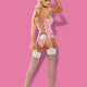 Obsessive Bunny Suit strój króliczka Pink L/XL