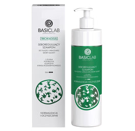 BasicLab Trichologis seboregulujący szampon do tłustej i wrażliwej skóry głowy 300ml