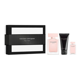 Narciso Rodriguez For Her zestaw woda perfumowana spray 50ml + woda perfumowana spray 7.5ml + balsam do ciała 50ml