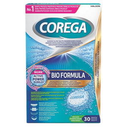 Corega Bio Formuła tabletki do czyszczenia protez zębowych 30szt