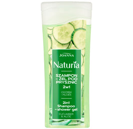 Joanna Naturia szampon-żel pod prysznic 2w1 Ogórek i Aloes 100ml