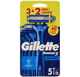 Gillette Sensor3 Comfort jednorazowe maszynki do golenia 5szt