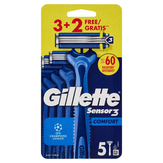 Gillette Sensor3 Comfort jednorazowe maszynki do golenia 5szt