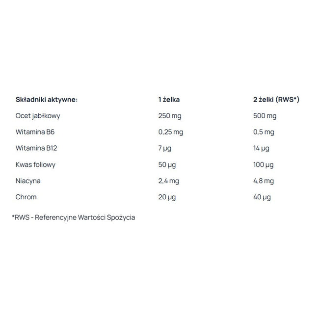 AronPharma Yanesse Vinegar Gummies żelki z octem jabłkowym i witaminami suplement diety 60 żelek