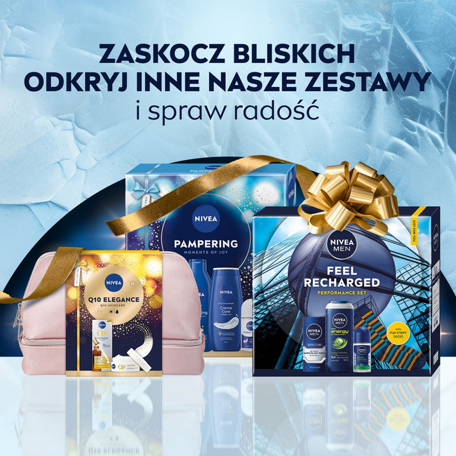 Nivea Men Caring Comfort zestaw żel pod prysznic 3w1 250ml + antyperspirant roll-on 50ml + krem uniwersalny 100ml