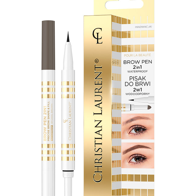 Christian Laurent Brow Pen 2in1 wodoodporny pisak do brwi 2w