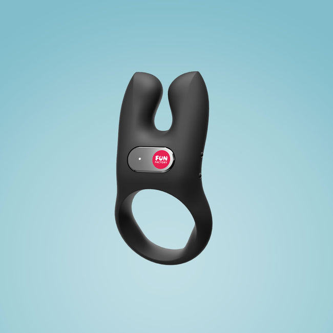 FUN FACTORY Nos Vibrating Cock Ring wibrujący pierścień erekcyjny czarny