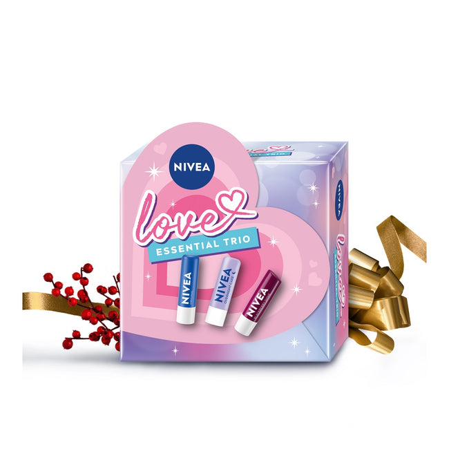 Nivea Essential Trio zestaw pomadek do ust 3x4.8g