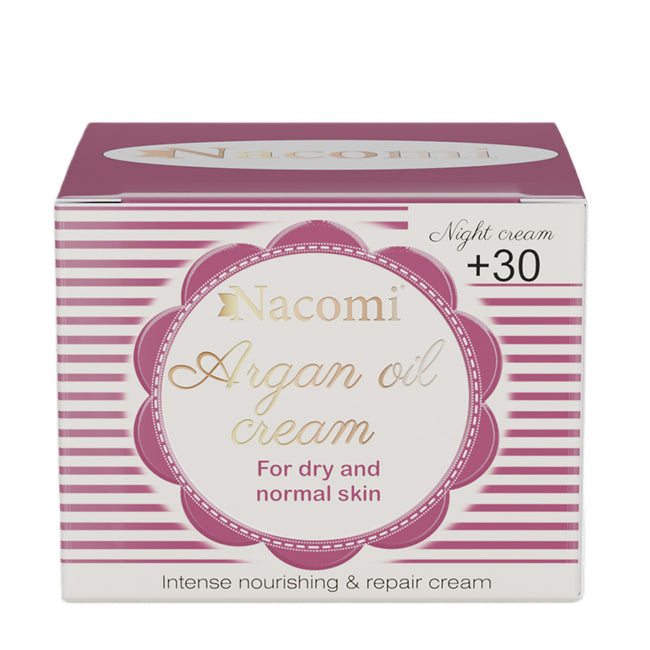 Nacomi Arganowy krem na noc z kwasem hialuronowym +30 50ml