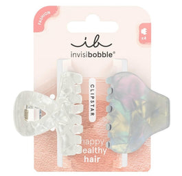 Invisibobble Clipstar Fashion klamra do włosów Pearly Frost M 2szt.