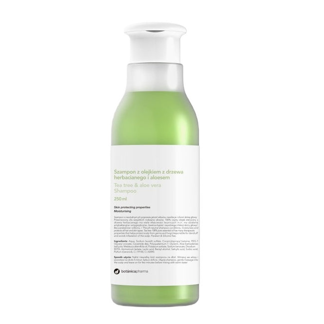 Botanicapharma Szampon z olejkiem z drzewa herbacianego i aloesem 250ml