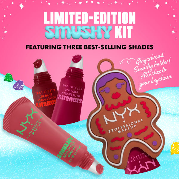 NYX Professional MakeUp Holiday Smushy Kit zestaw balsamów do ust 3x8ml