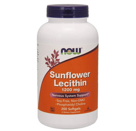Now Foods Sunflower Lecithin 1200mg suplement diety 200 miękkich kapsułek