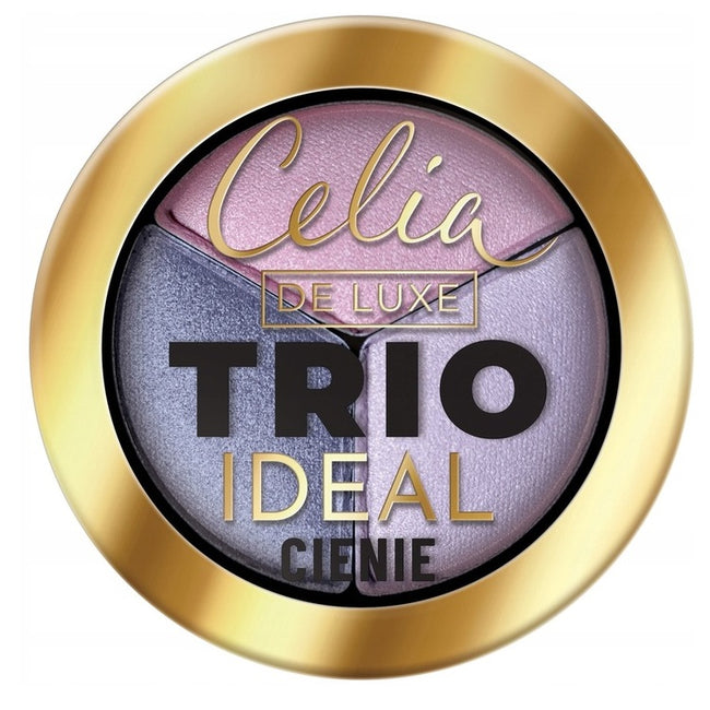 Celia De Luxe Trio Ideal prasowane cienie do powiek
