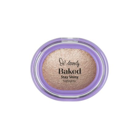 Lovely Baked Stay Shiny Highlighter wypiekany rozświetlacz do twarzy