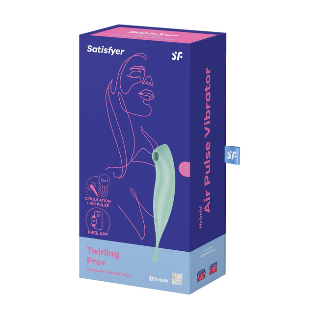 Satisfyer Twirling Pro+ wibrator pulsujący Mint