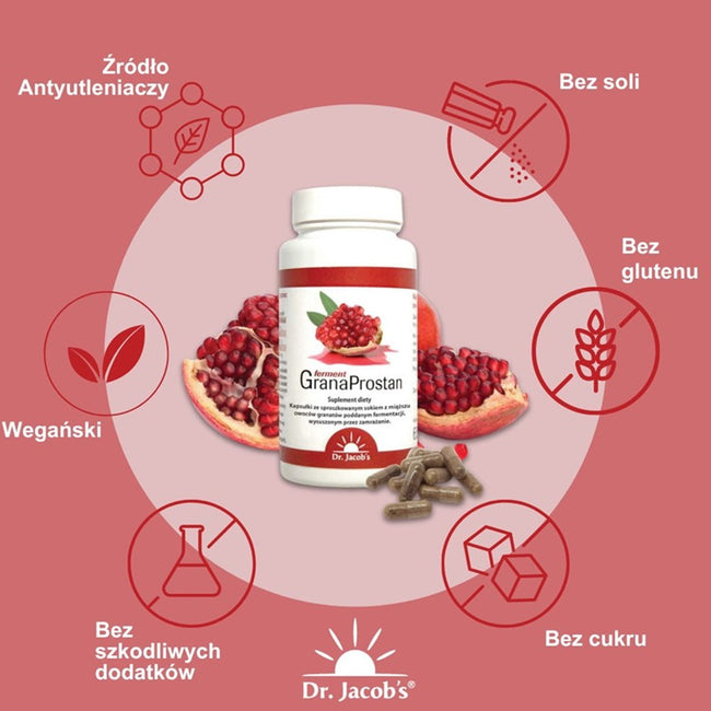 Dr Jacobs GranaProstan ferment suplement diety 100 kapsułek