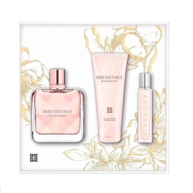 Givenchy Irresistible zestaw woda perfumowana spray 80ml + mleczko do ciała 74ml + woda perfumowana spray 12.5ml