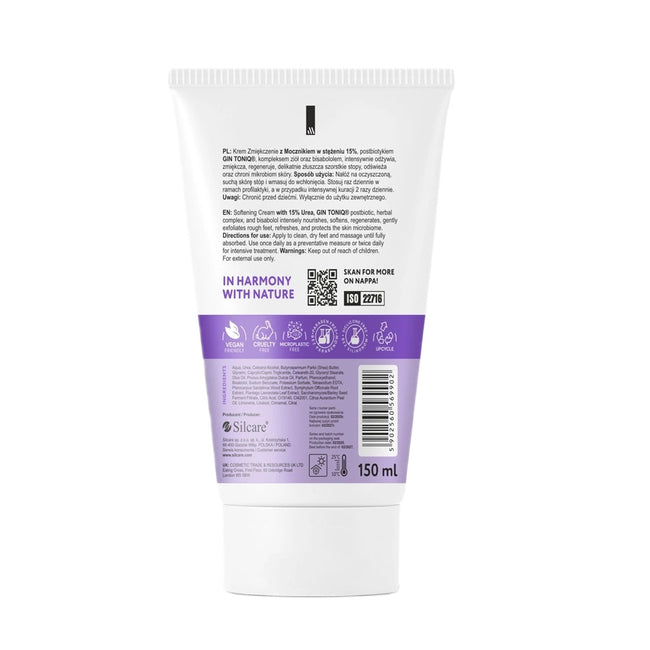 Silcare Nappa krem zmiękczenie na szorstką skórę stóp Mocznik 15% 150ml