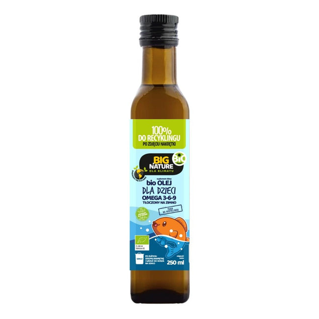 Big Nature Omega 3-6-9 olej dla dzieci tłoczony na zimno 250ml